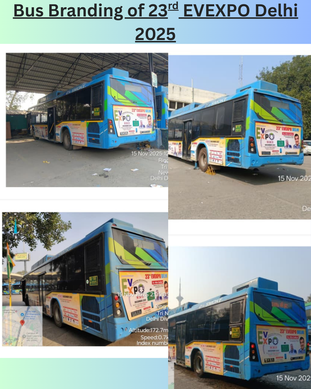 Bus Branding of 23rd EVEXPO Delhi 2025 (2) Bus Branding for 23rd EVEXPO Delhi 2025