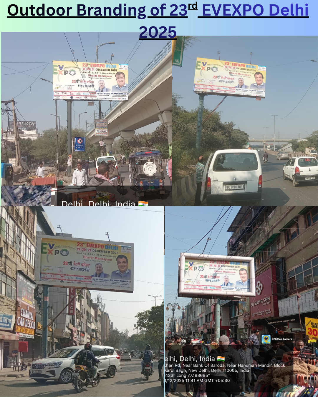 Auto Branding of 23rd EVEXPO Delhi 2025 (3) Outdoor Branding for 23rd EVEXPO Delhi 2025