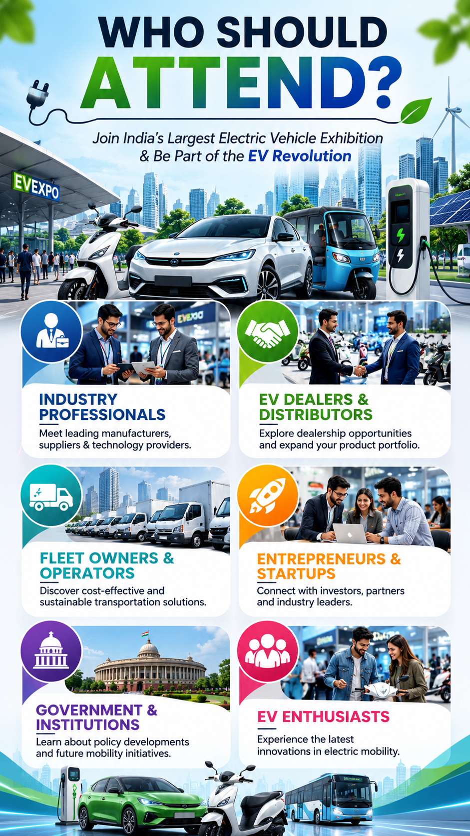 WHO SHOULD ATTEND Evexpo Event?